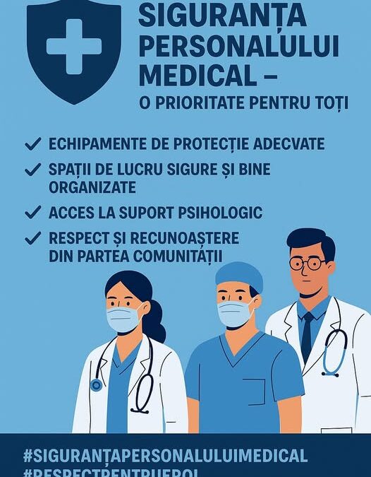 Siguranța personalului medical – o prioritate pentru toți!